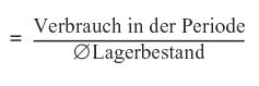 Berechnung Lagerumschlagshäufigkeit